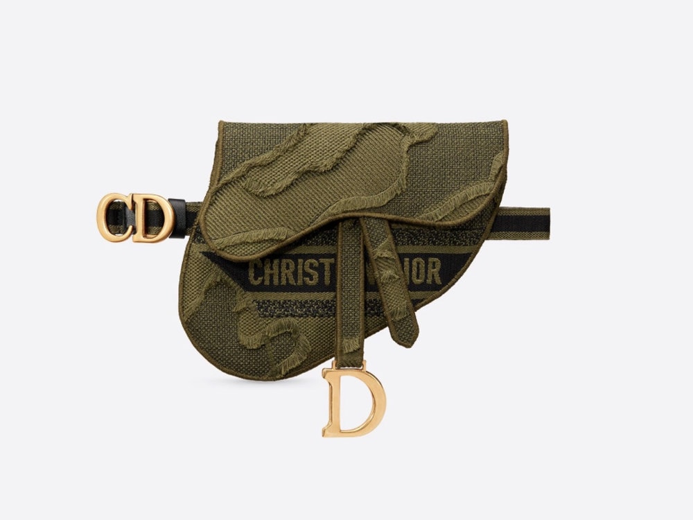 dior waist saddle bag