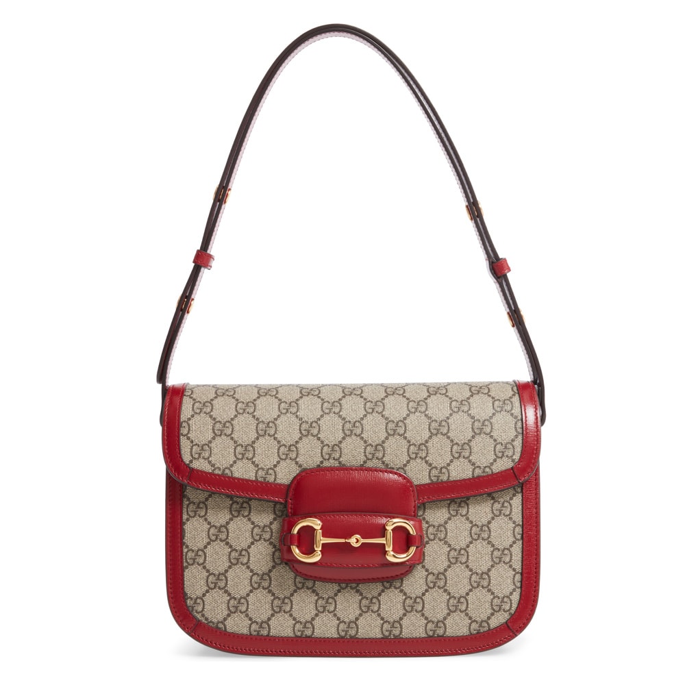 Gucci - The Gucci Horsebit 1955 shoulder bag, a mainstay of the House  handbag collections with its defining hardware, is introduced in a new soft  yet structured shape reminiscent of a camera