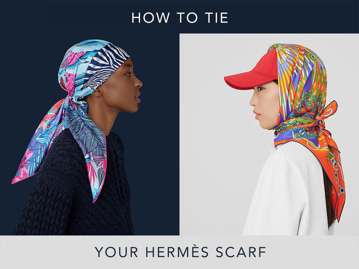 how to wear hermes scarf