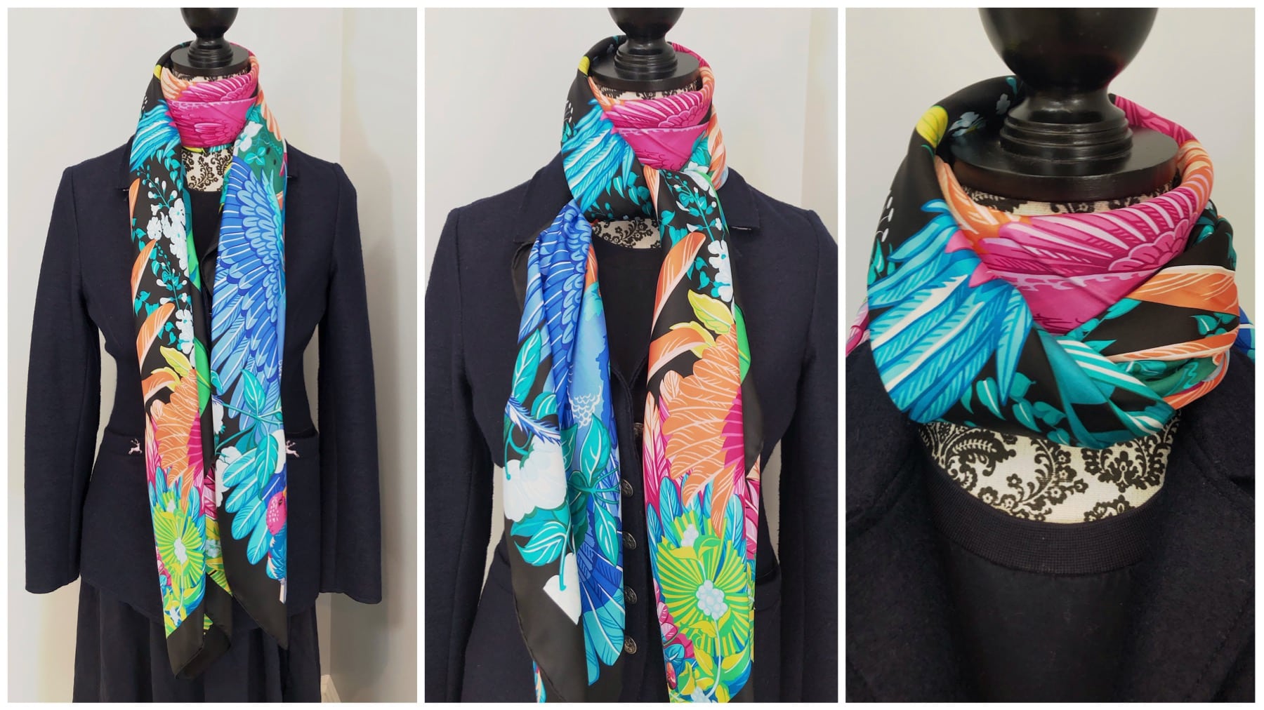 Five Ways to Wear an Hermes Scarf