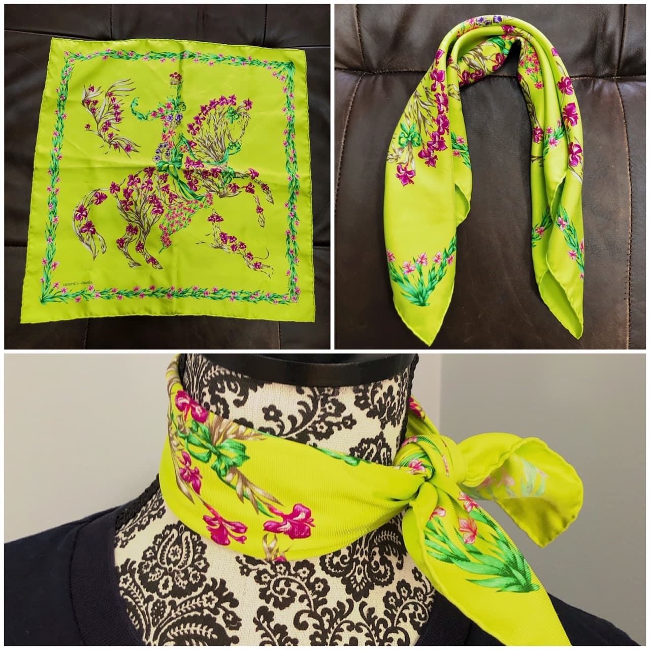 How to Tie a Hermes Scarf 4 ways - Later Ever After, BlogLater Ever After –  A Chicago Based Life, Style and Fashion Blog