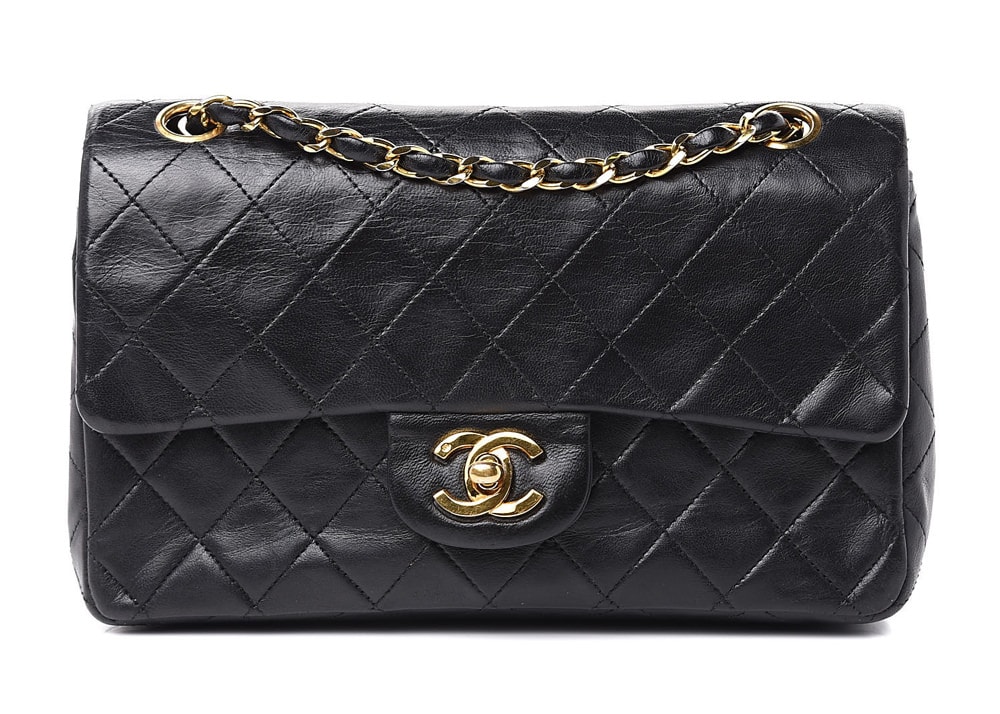 Chanel Classic Flap Braid Quilted Small Black Distressed Lambskin Shoulder  Bag For Sale at 1stDibs