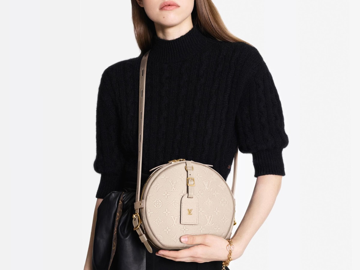 Louis Vuitton Boite Chapeau Souple Crossbody MM Black Leather for sale  online