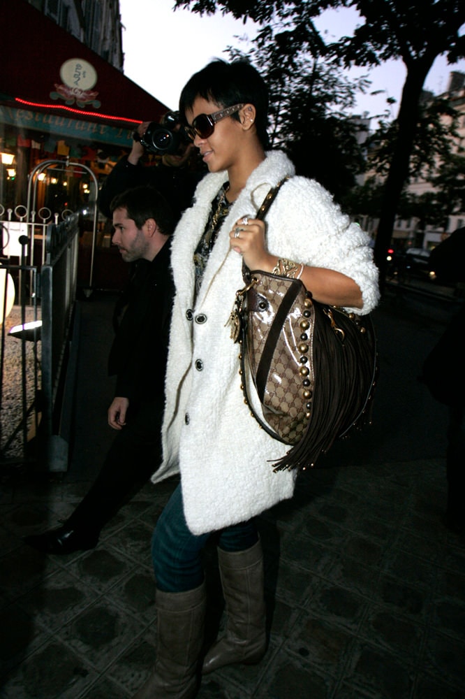 Snooki With Gucci Sukey Tote Bag