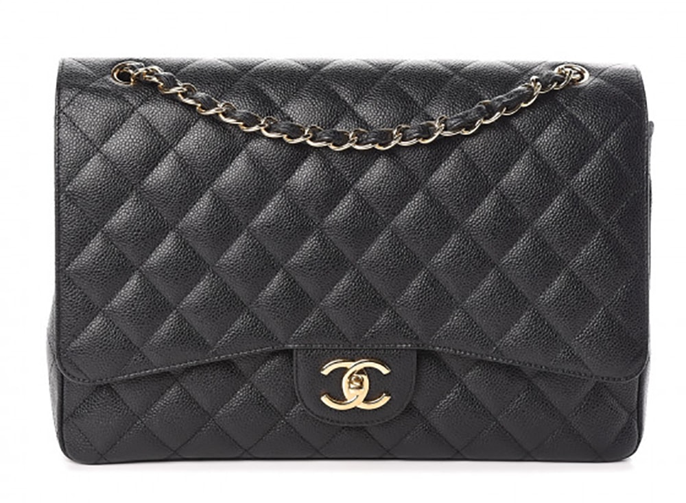 chanel maxi flap bag with top handle