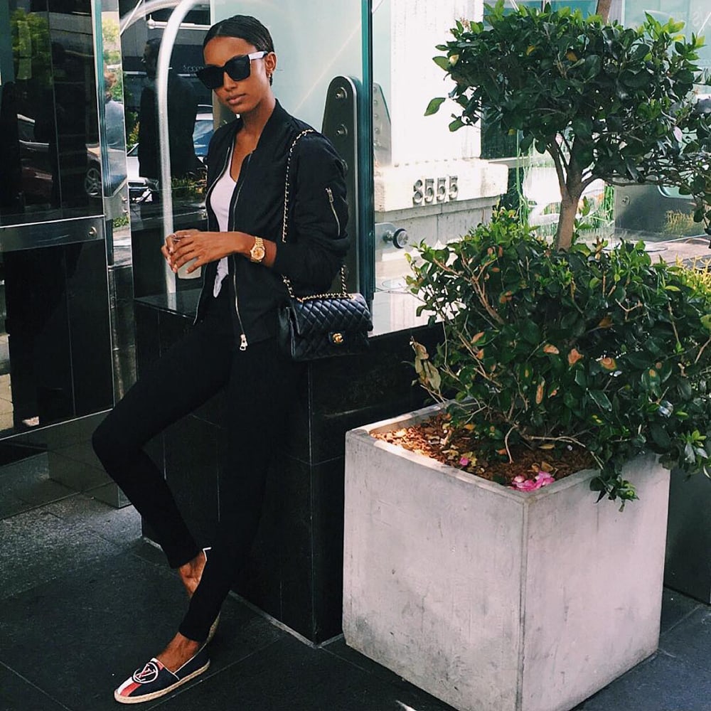 Just Can't Get Enough: Jasmine Tookes and Her Chanel Classic Flap Bag -  PurseBlog