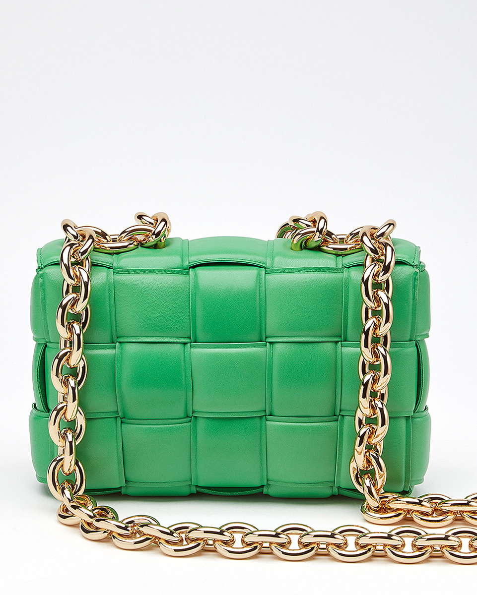 BOTTEGA VENETA: The Chain Padded Cassette bag in woven nappa