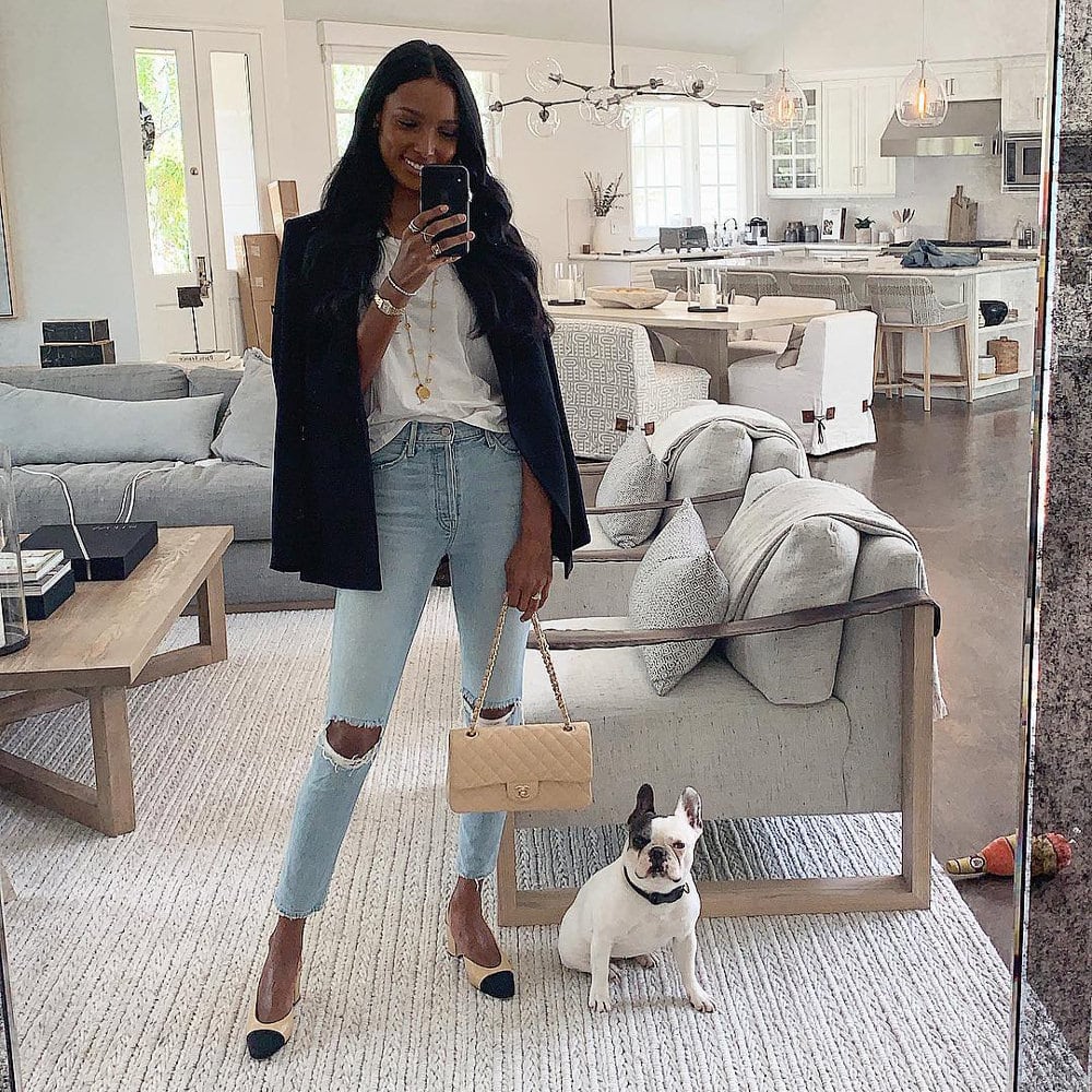 Just Can't Get Enough: Jasmine Tookes and Her Chanel Classic Flap Bag -  PurseBlog