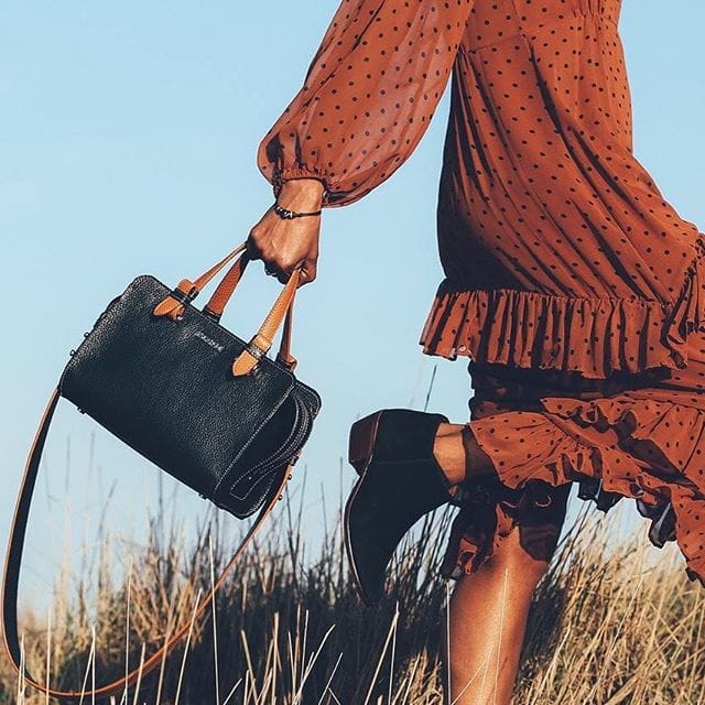 MATEO NEW YORK The Madeline Leather Bucket Bag, Red | eBay