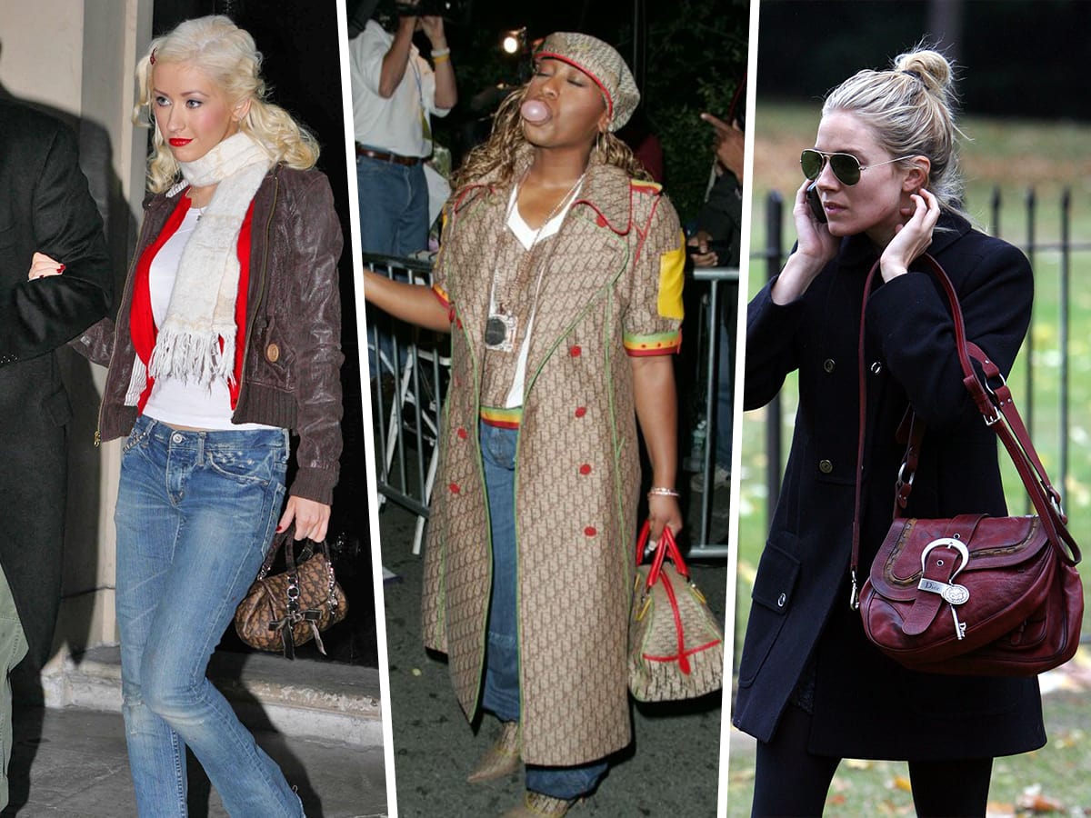 Celebrity dior saddle discount bag