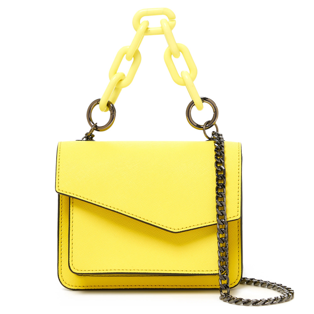 designer yellow bag