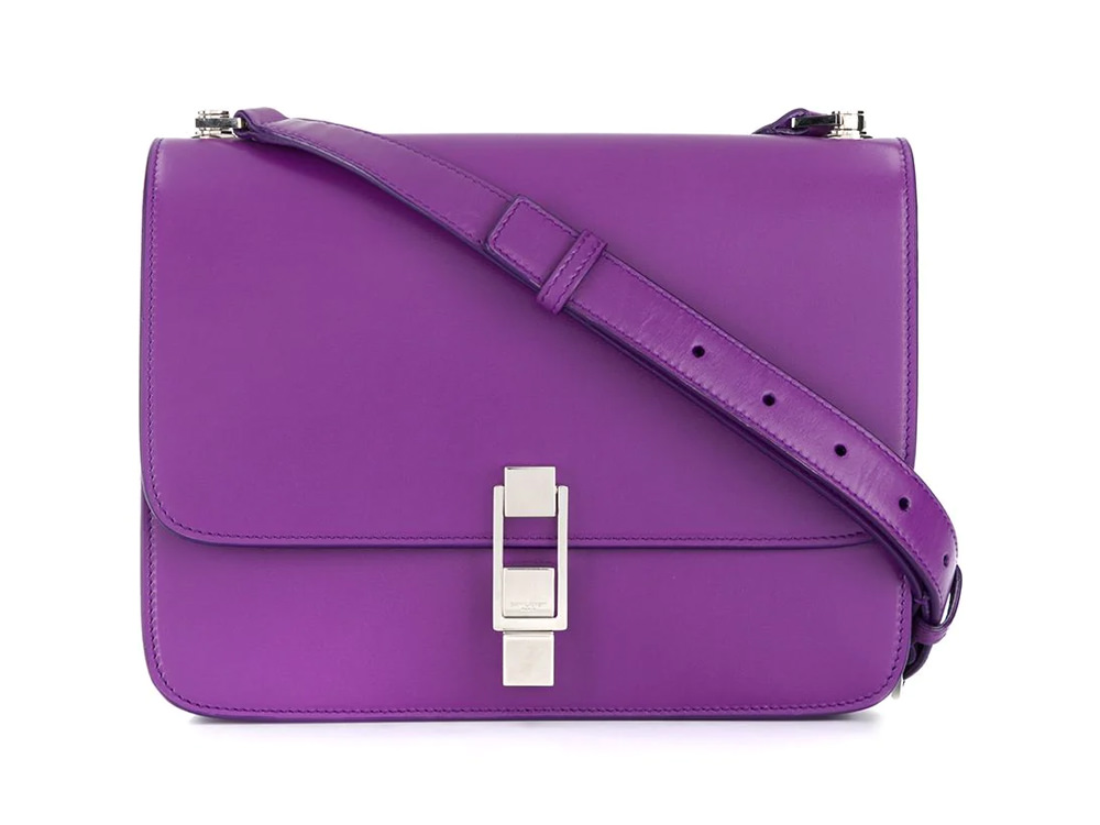 A purple online bag