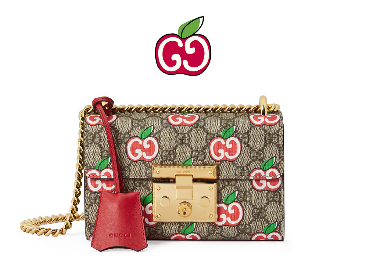 gucci bag with cherries