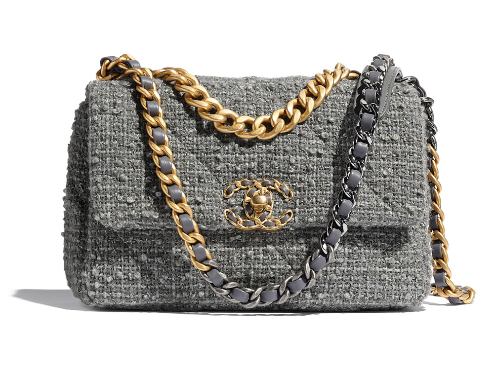 chanel tweed bag 2020