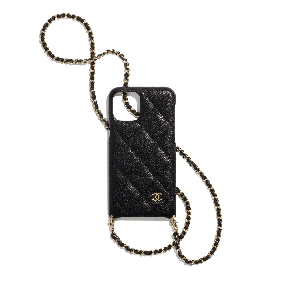 Chanel 19 iPhone 11 Pro Case w/ Chain Strap - Black Technology, Accessories  - CHA801987