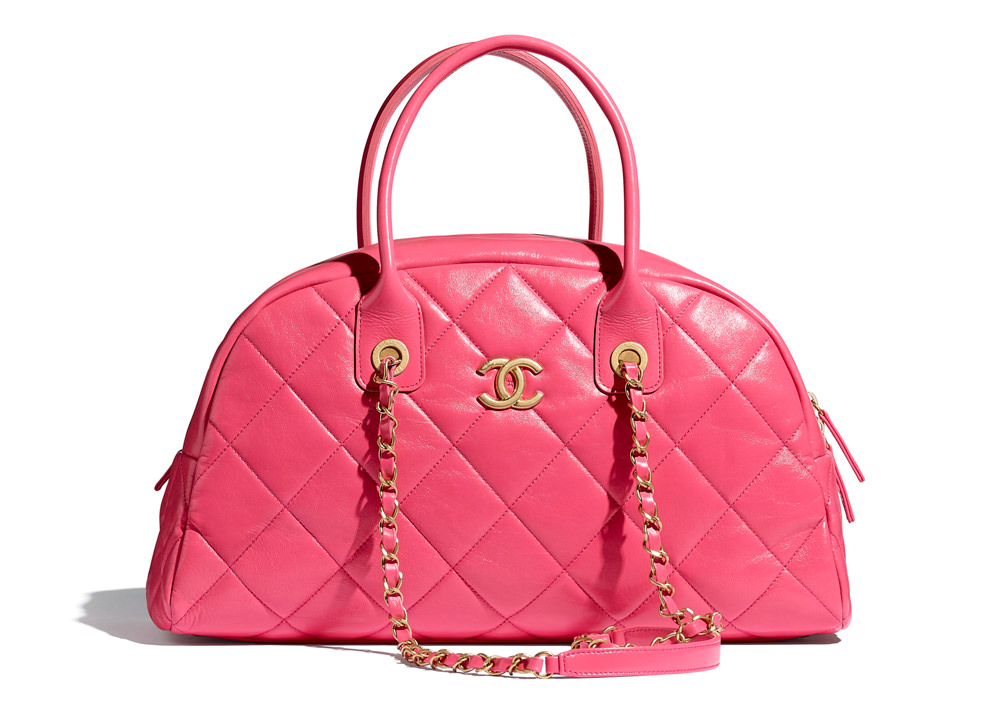 Chanel 2021 Large Express Bowling Bag - Red Shoulder Bags, Handbags -  CHA887780