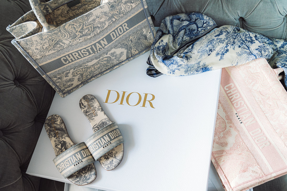 Stunning Dior Toile de Jouy Embroidery Book Tote PurseBlog