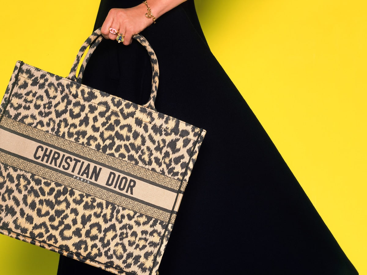 dior leopard bag