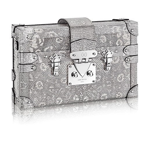 A Look at One-of-a-Kind and Rare Louis Vuitton Exotic Bags 15 LV Petite Malle Silver