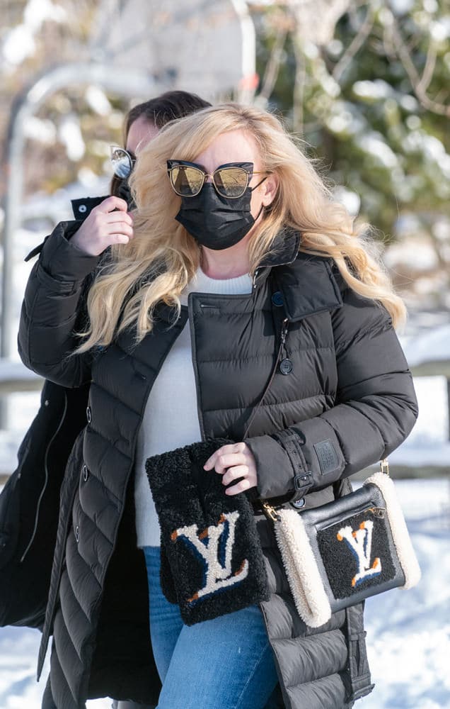 Rebel Wilson carries a personalized Louis Vuitton Speedy - PurseBlog