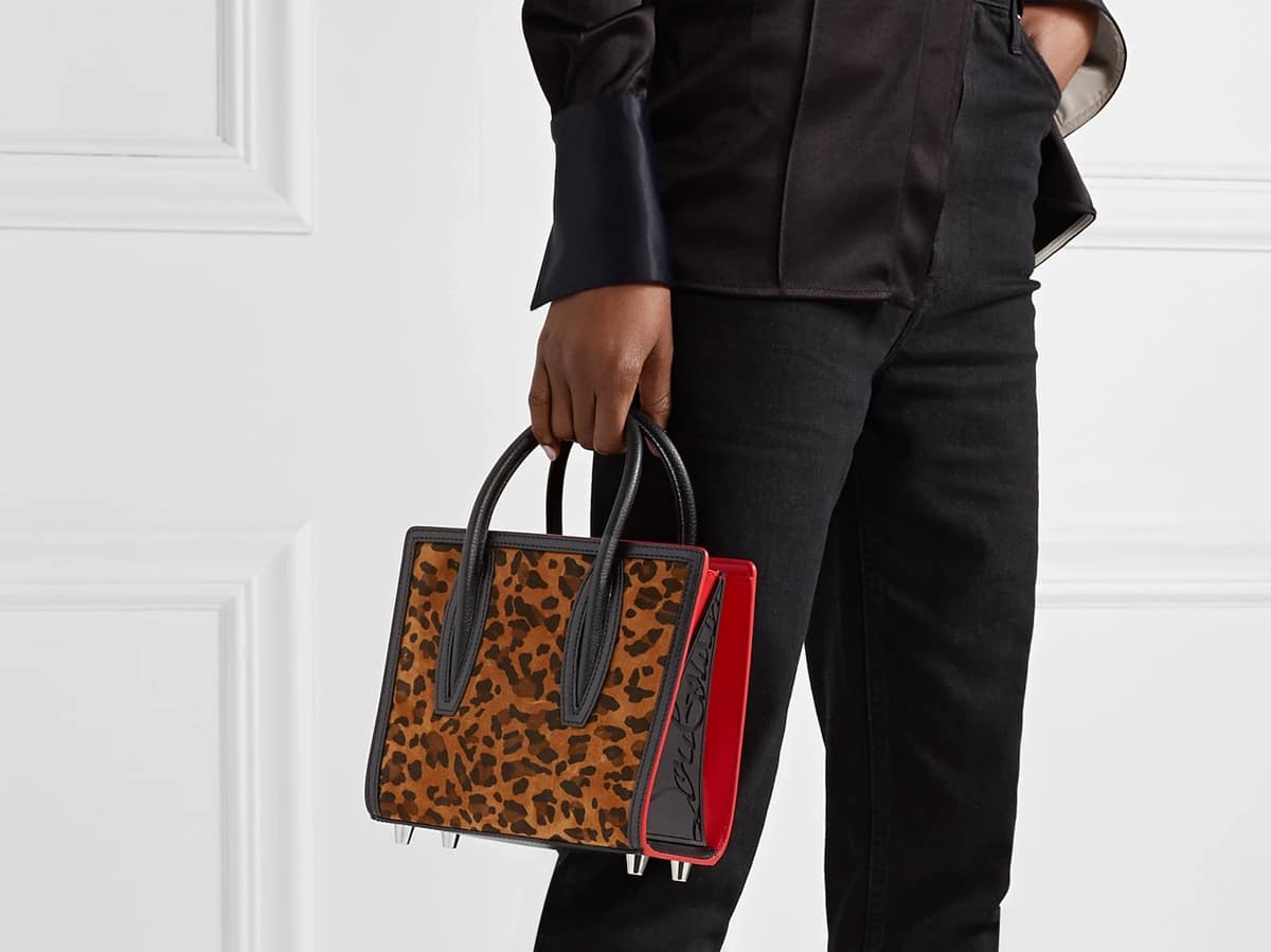 Christian Louboutin Paloma Leopard Print Crossbody Bag