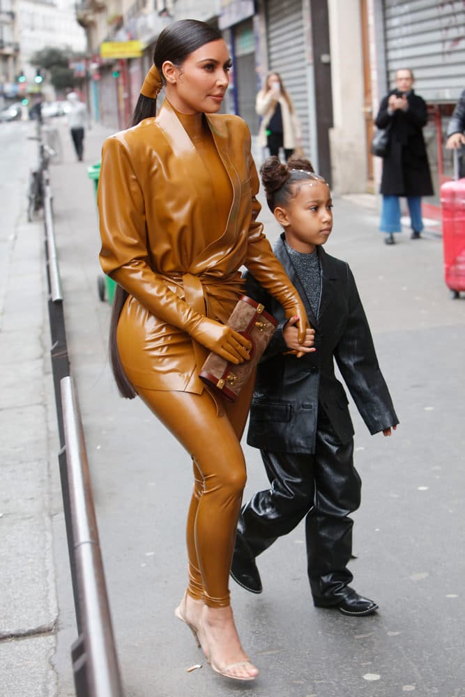 Kim Kardashian with her Judith Leiber Clutch