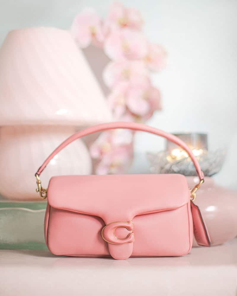 COACH Tabby Pillow Bag In Taffy Pink Leather