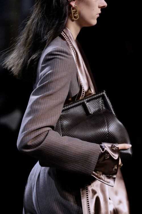 Fendi Showcases New Shapes Alongside Its Iconic Bags for Fall 2021