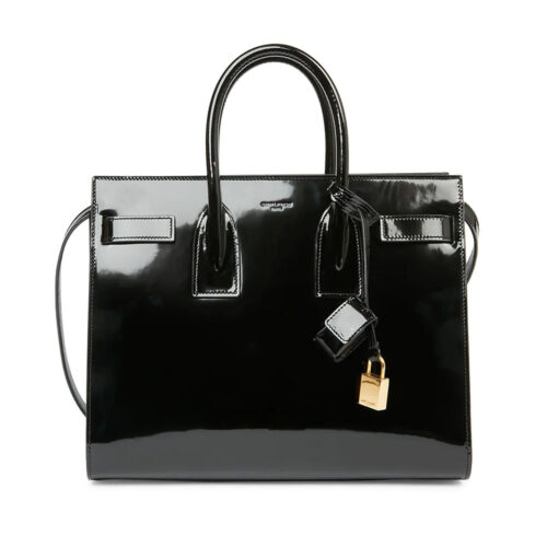 patent leather tote