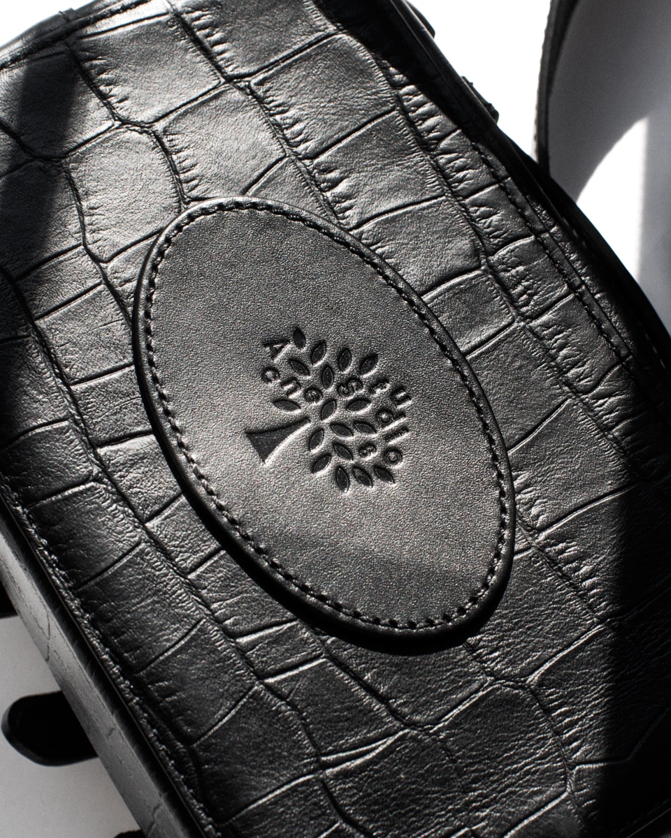 mulberry purse with tree logo
