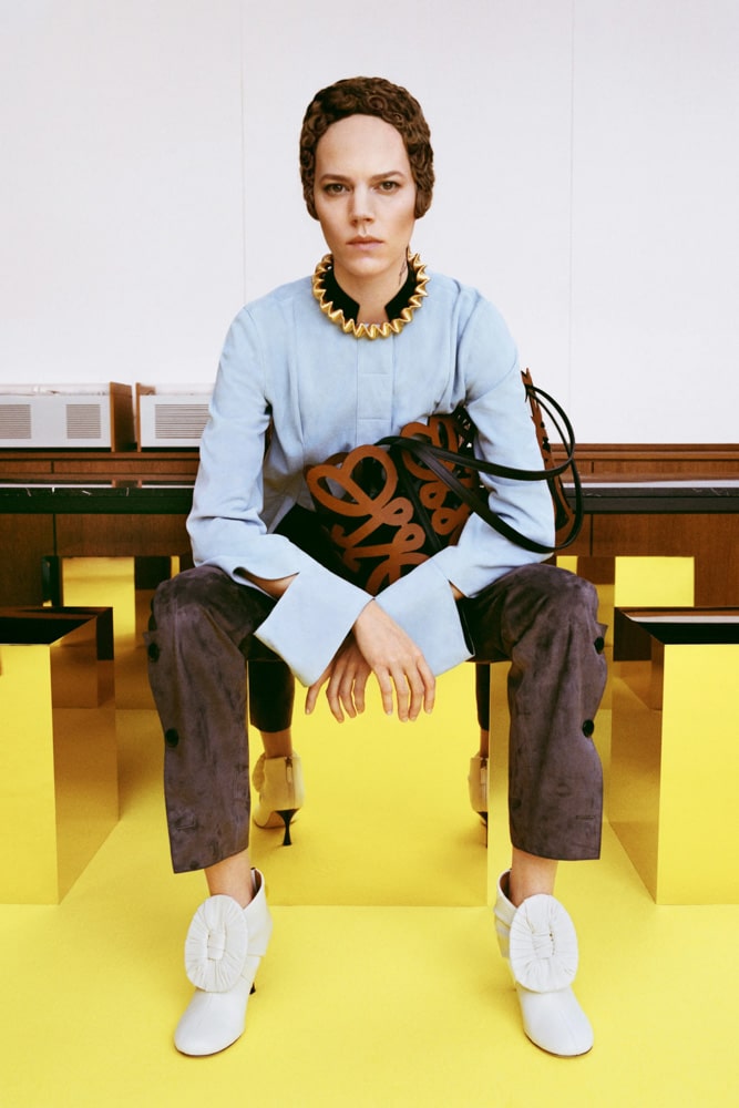 LOEWE balloon-sleeve coat