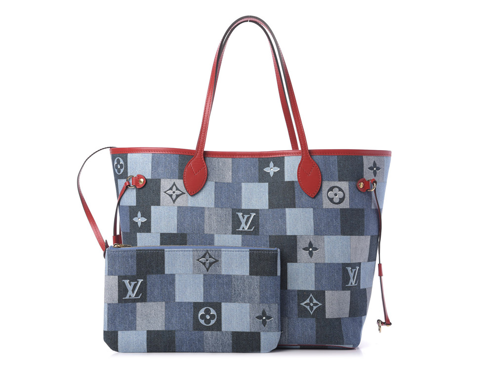 Louis Vuitton Beach Pouch Damier and Monogram Patchwork Denim