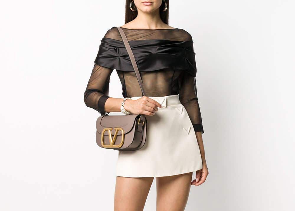 Supervee Crossbody Bag In Nylon by Valentino Garavani at ORCHARD MILE