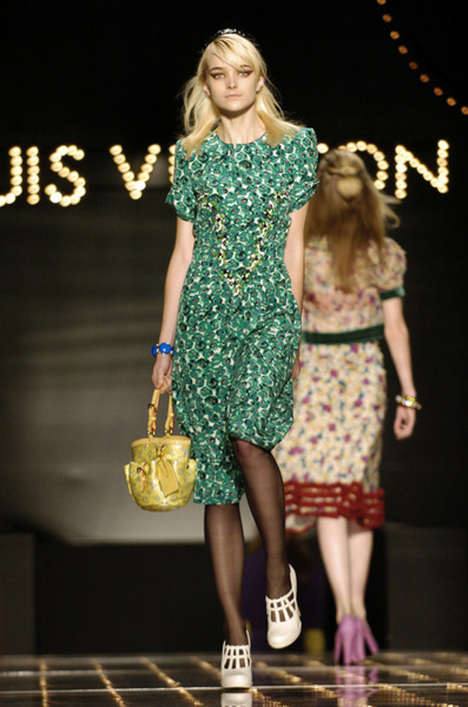 Louis Vuitton denim monogram skirt, Spring 2005 – My Runway Archive