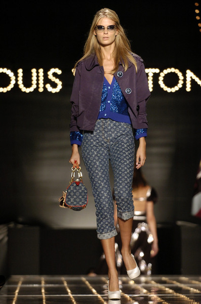 Louis Vuitton SS 2005 By Marc Jacobs Rare Denim Alligator Bag · INTO