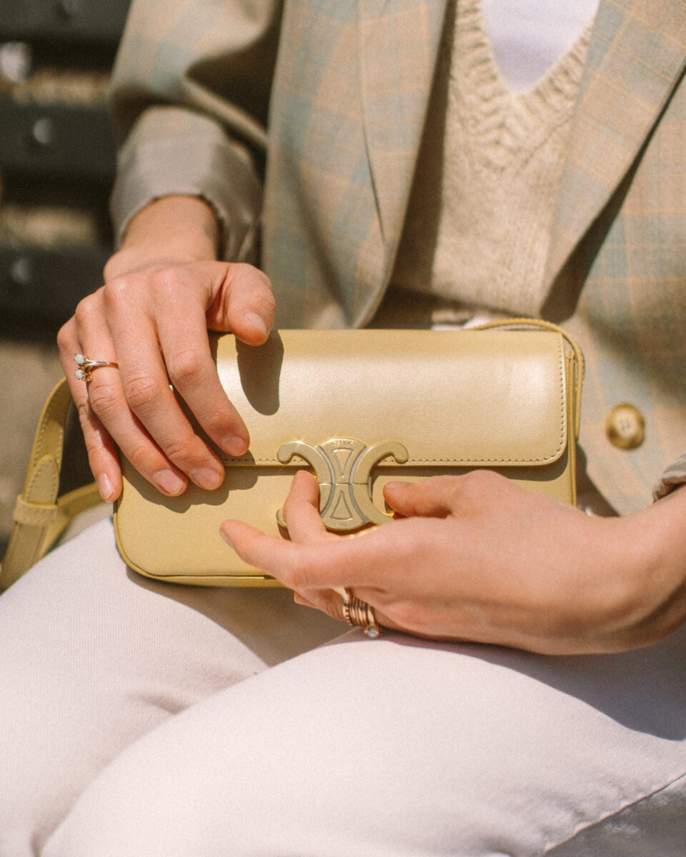 Review Celine Triomphe Shoulder Bag PurseBlog