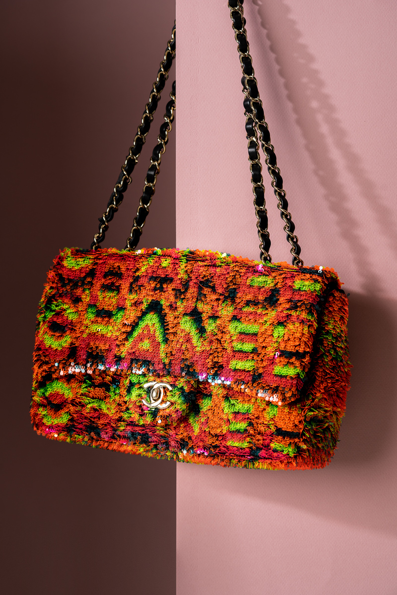 CHANEL, Bags, 2a Rainbow Sequin Chanel Deauville