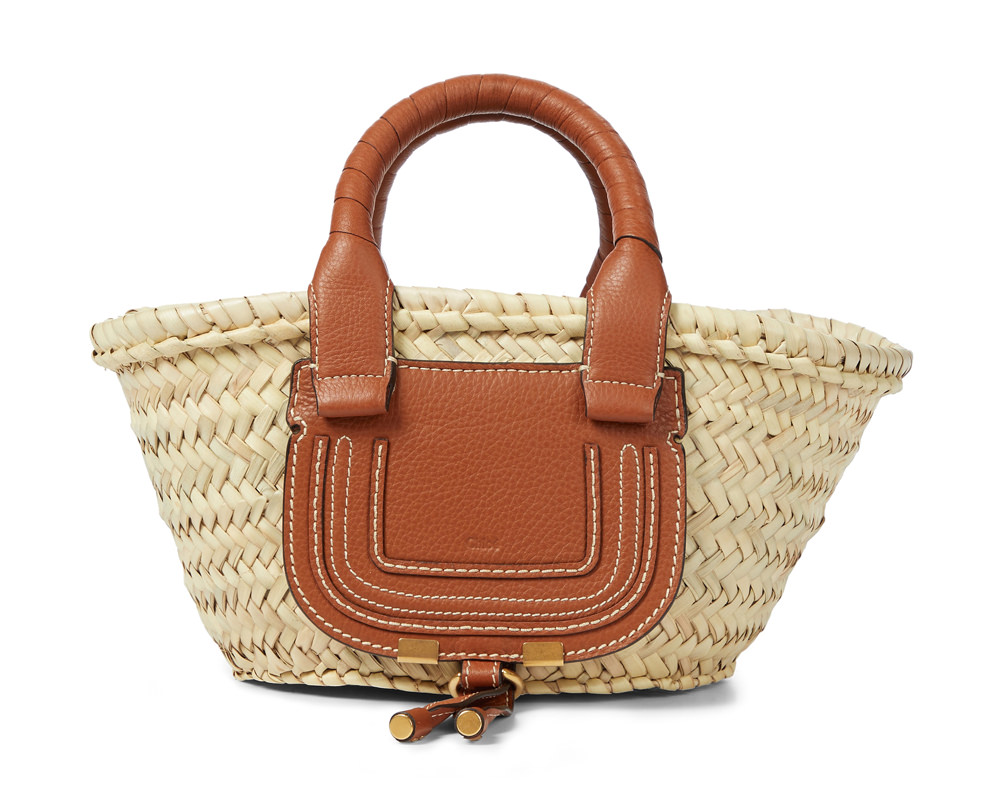 The 'Watermill collection of expertly crafted, natural raffia bags