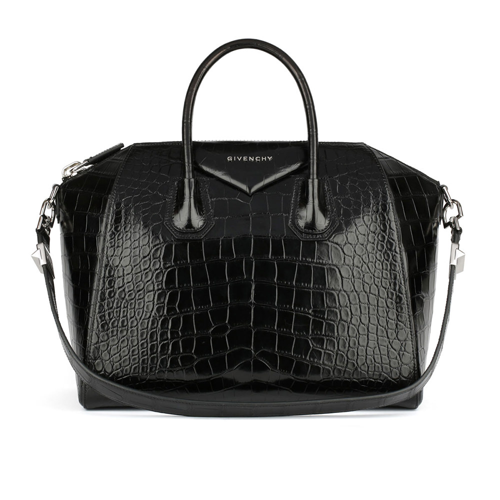 Croc Embossed Leather Handbags