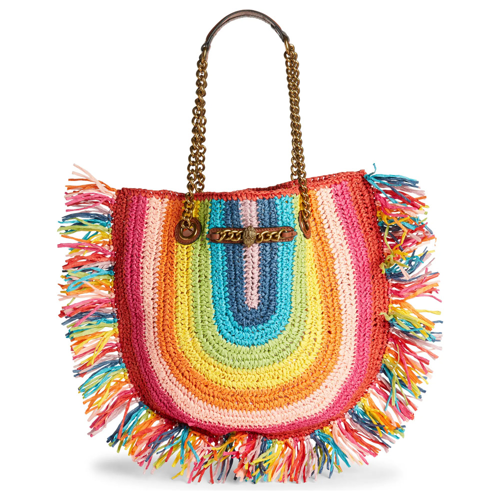 Kurt geiger chelsea raffia tote new arrivals
