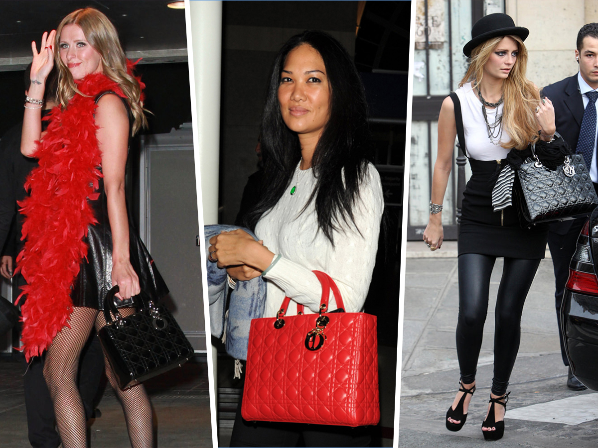 lady dior bag celebrities