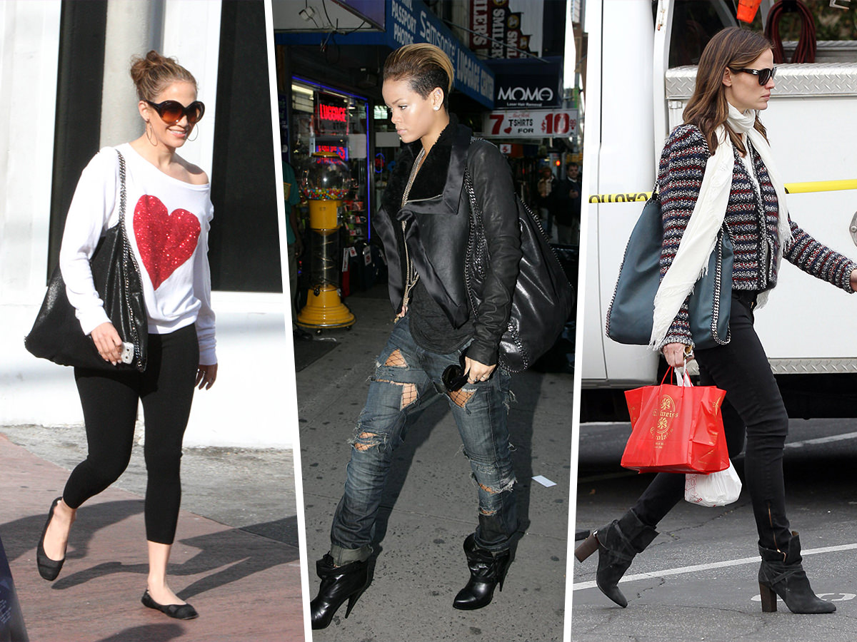 Celebs in stella mccartney falabella