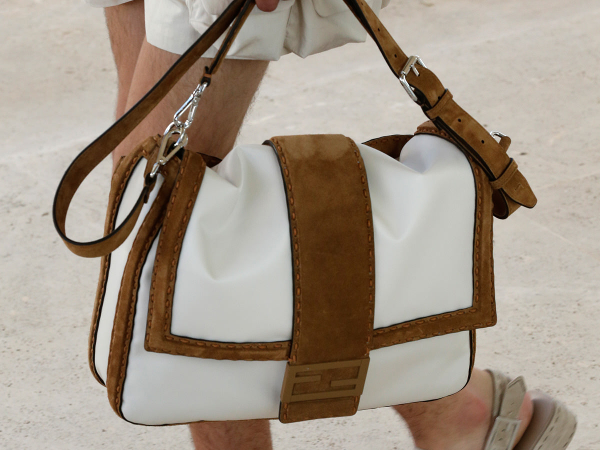 Fendi Bag Bugs Eyes Roman Leather For Women - Fendi Clutch