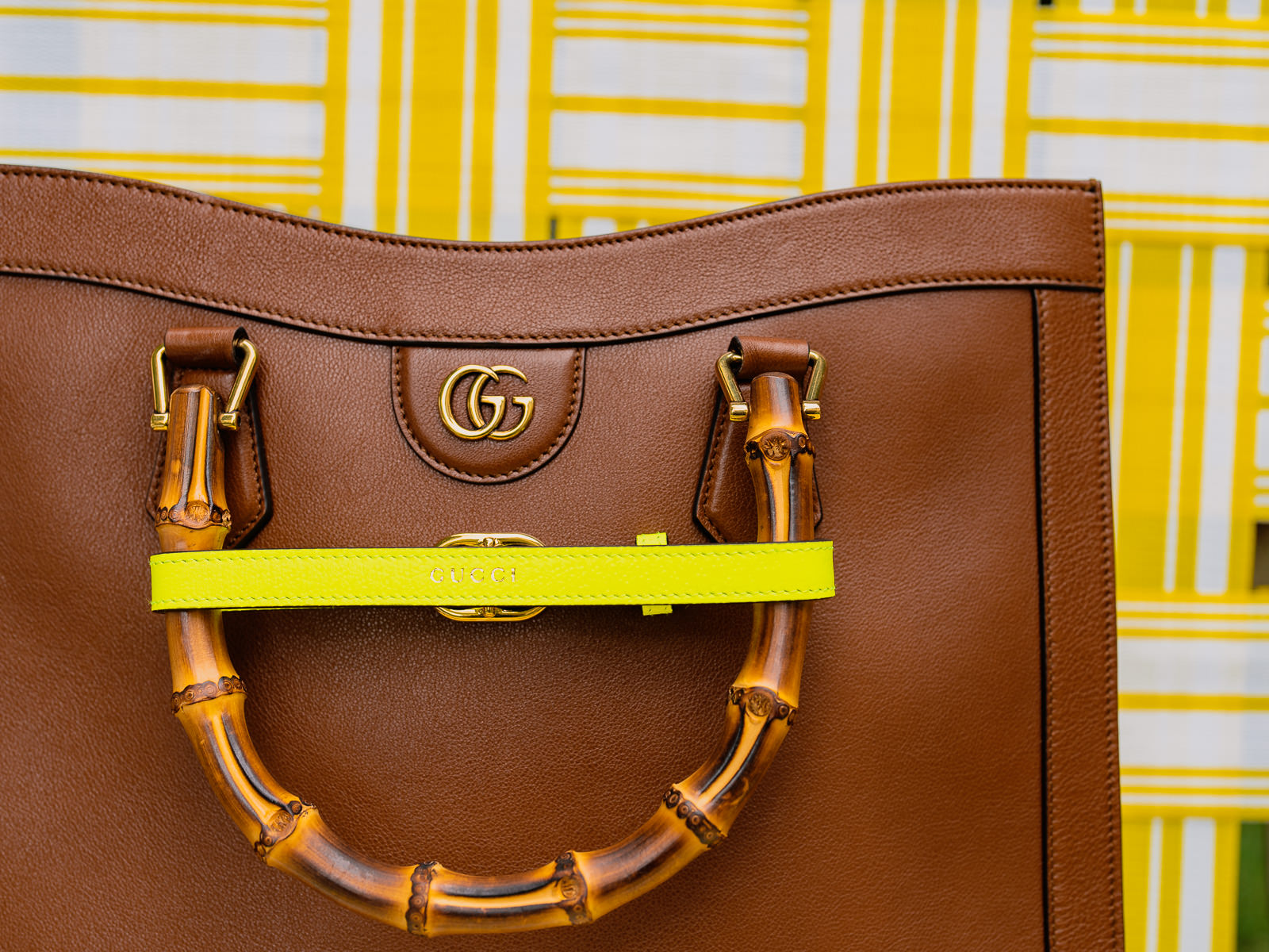 Gucci Striped Monogram Vintage Handbag – Vintage by Misty