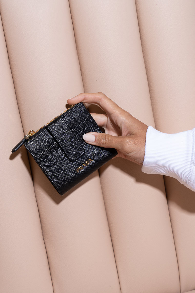 ショルダーバッグ・ポシェット Prada Cleo Brushed Leather Mini Bag with Flap Black Black Prada Cleo Brushed Leather Shoulder Bag | PRADA