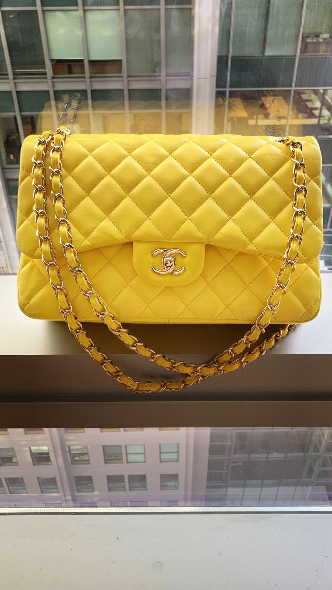 Chanel Classic Flap in Yellow Alligator - PurseBlog