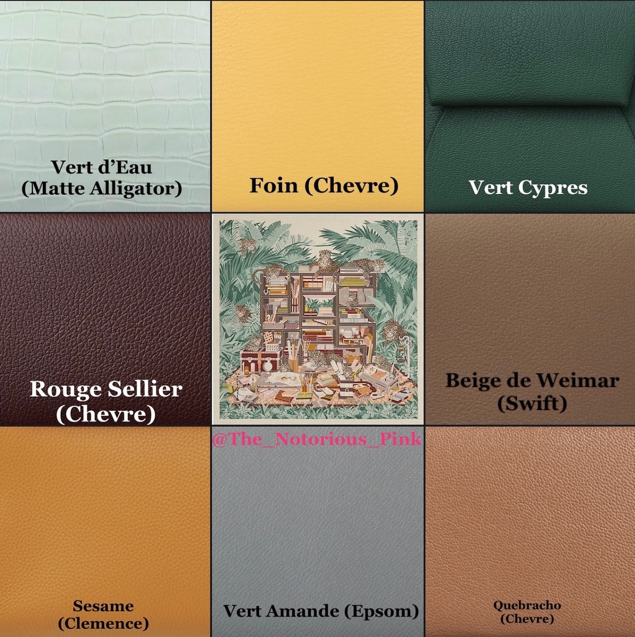 Hermès Autumn/Winter 2023, Part 1: The Leather Color Charts - PurseBlog