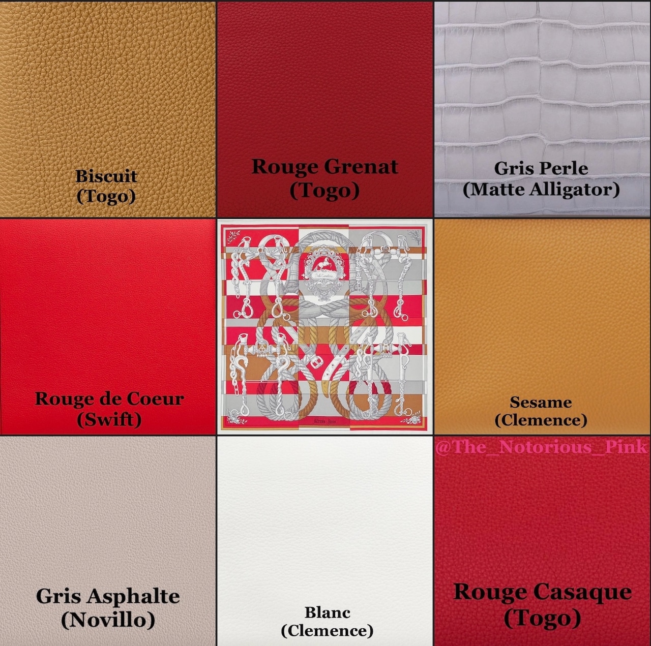 Hermès Autumn/Winter 2023, Part 1: The Leather Color Charts - PurseBlog