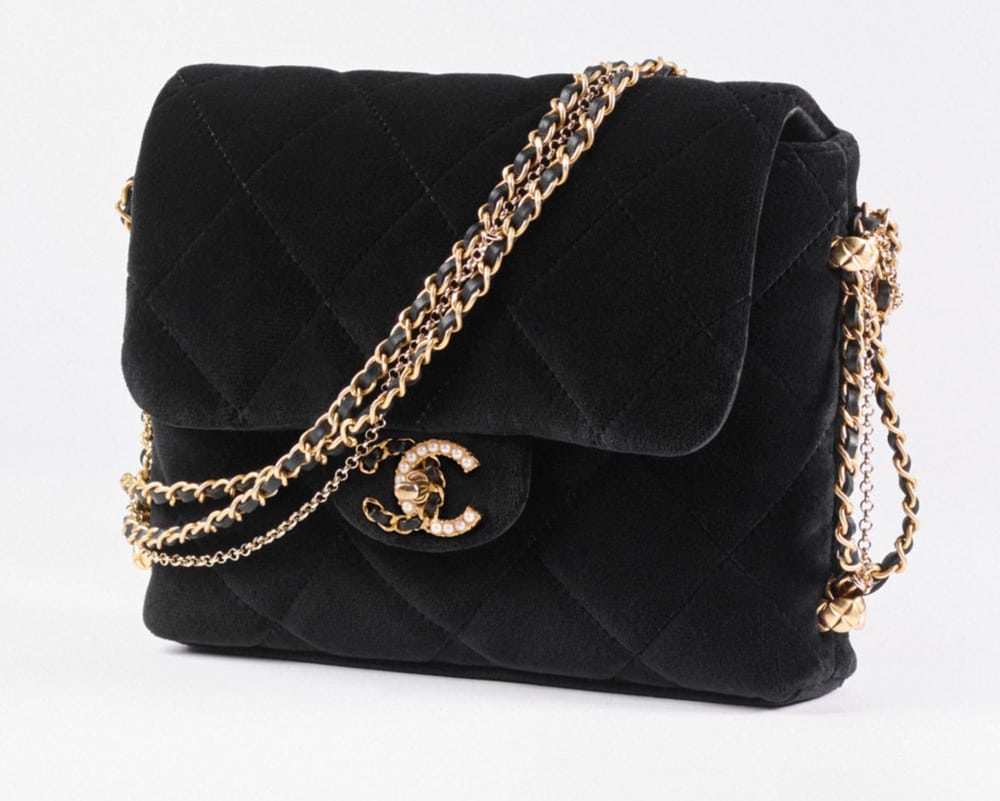 Chanel Velvet Mini Flap