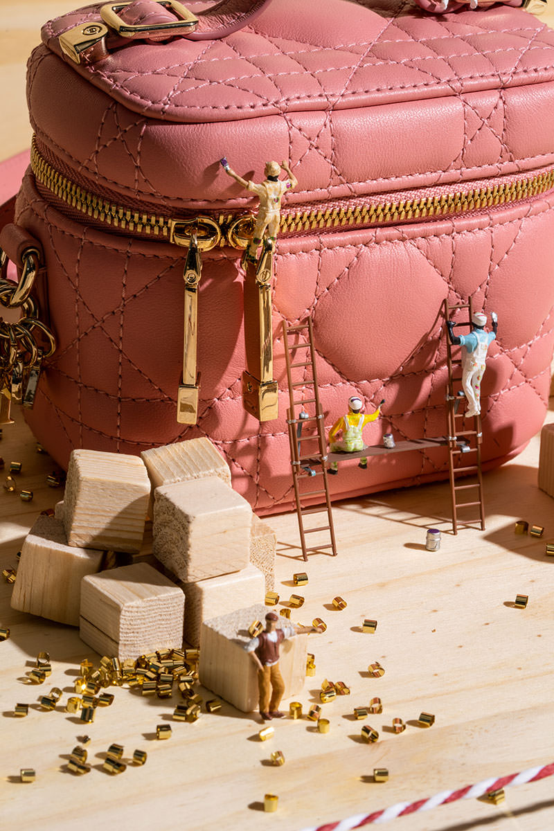 Christian Dior 2021 Micro Lady Dior Vanity Case - Pink Mini Bags
